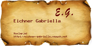 Eichner Gabriella névjegykártya